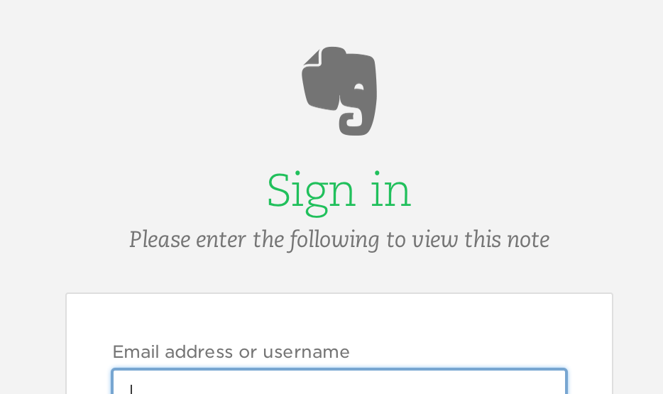 evernote sign in online